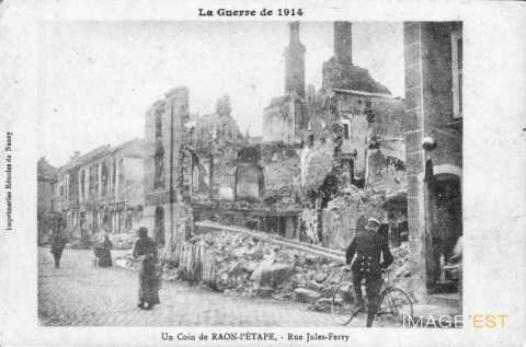 Raon-l'Étape bombardée  (Vosges)